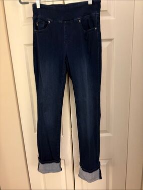Belle by Kim Gravel Dark Blue Straight Leg Jeans
